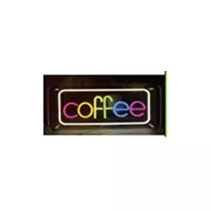 Neon LED sign ActiveJet AJE-NEON COFFEE, multicolour, USB 5V, surfaced mount, AS plastic frame