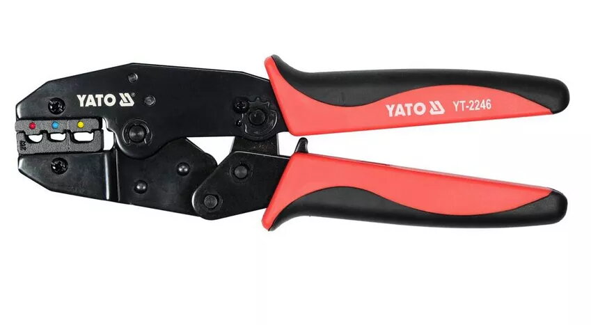 Kabeļu knaibles YATO YT-2246 — presēšanas