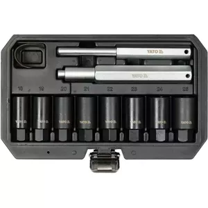 Набор торцевых головок YATO YT-060302 — 10 шт., комплект отдельных головок