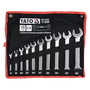 Open-end wrench set YATO YT-0380, 10 pieces