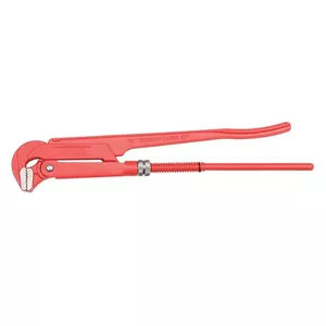 Swedish pipe wrench YATO YT-2212 560 mm, chromium-vanadium steel, 90° head, red handle