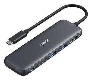 USB хаб Anker 332 Серый USB Type-C 5000 Mbit/s HDMI USB 3.2