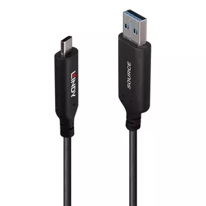 Lindy 10m USB 3.2 Gen 1 Type A to C Fibre Optic Hybrid Cable