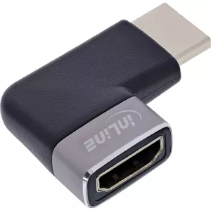 HDMI Gender Changer InLine 17991D Black Grey Gold Plated
