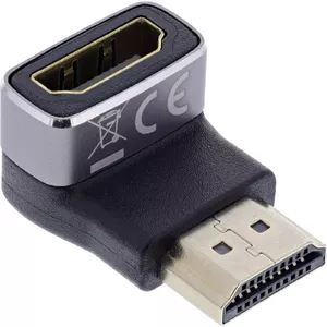 HDMI Gender Changer InLine 17991F HDMI A Black Grey Gold Plated