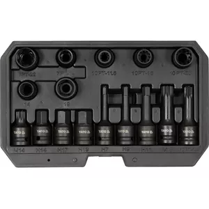 Socket set Yato YT-06811 Drive size 1/2" 16 pcs