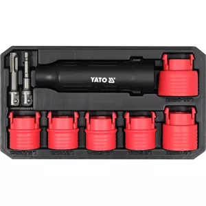Wire wheel / wheel brush set YATO YT-25385, pack of 9 pieces