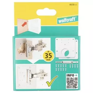 Repair kit for concealed hinges Wolfcraft WF4658000 — spare parts set for cabinet door hinge repair