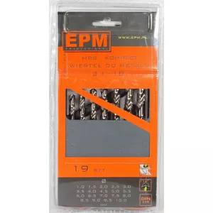 HSS metāla urbju komplekts 1-10mm 19 gab.