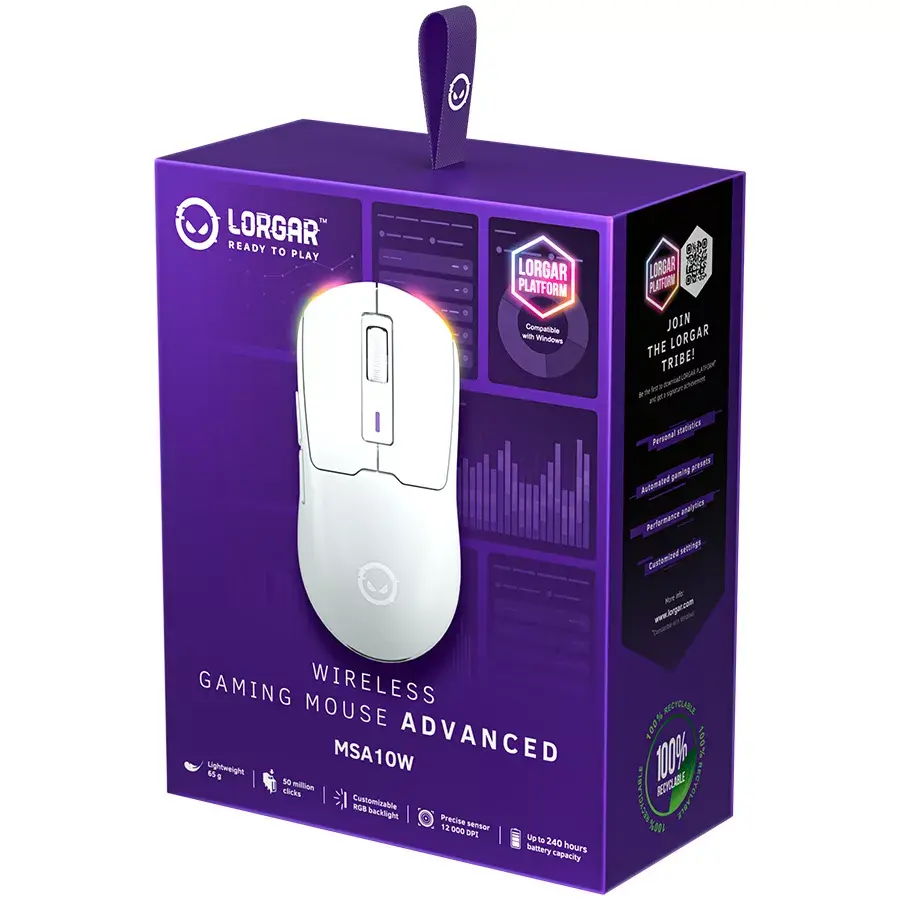 Игровая мышь LORGAR MSA10W Photo 8