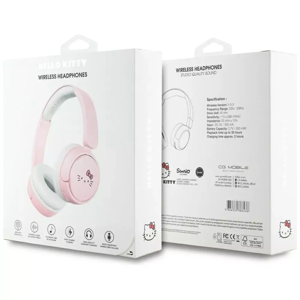 Наушники Hello Kitty HKOBHV6ROKFP Photo 4