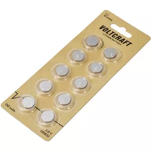 Pogašūnu baterija Voltcraft CR1632 3V 130mAh litija — monētu tipa baterija pulksteņiem, kalkulatoriem, atslēgu piekariņiem