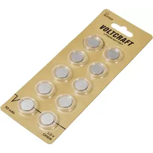 Poga akumulators Voltcraft CR1616 3V 50mAh litija monētas tipa baterija pulksteņiem un elektronikai