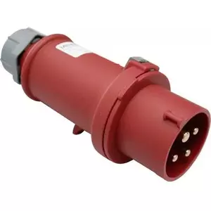 Connector male CEE 32 A 4‑pole 400 V AS Schwabe 60572