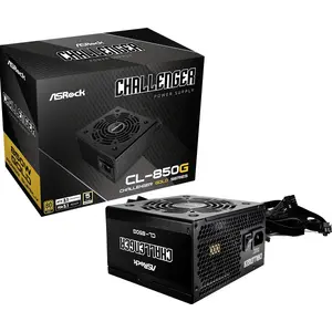 Блок питания ASROCK Challenger CL-850G 850 Вт ATX 3.1 80 PLUS Gold, вентилятор 120 мм, 20+4 pin