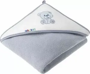 Bath Hooded Towel akuku ALA1258 100x100 cm, bear motif
