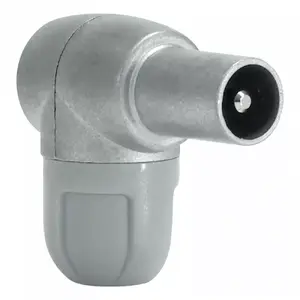 Wire connector Televes 4131 — IEC connector, grey stainless steel, pack of 25