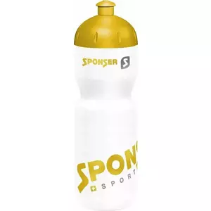 Sponser Bidon NET sporta ūdens pudele 750 ml, balta un zelta