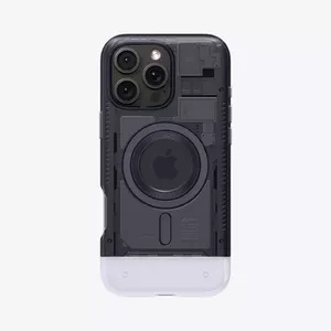 Mobile phone case Spigen Classic C1 (MagFit) cover for iPhone 16 Pro, 16 cm (6.3"), graphite, PC+TPU