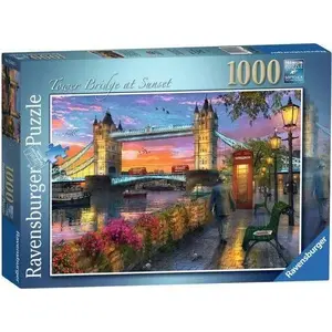 Пазл Ravensburger 1000 элементов — Тауэрский мост на закате (394862)