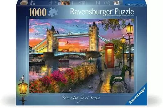 Ravensburger Tower Bridge saulrietā puzle 1000