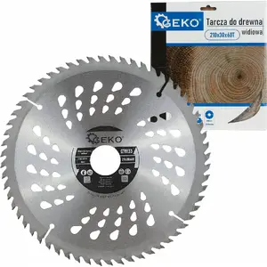 Ripa zāģa GEKO 210 mm x 30 mm, 60 zobu kokam (modelis G78133)