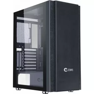 Datora korpuss Zenpc Z5 Mesh Core (ZEN.Z5.01.BK) — mid-tower ATX, režģa priekšējais panelis, melns