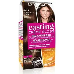 Hair Color Cream L’Oreal Paris Casting Creme Gloss 418 Chocolate Mocha – 1 pack