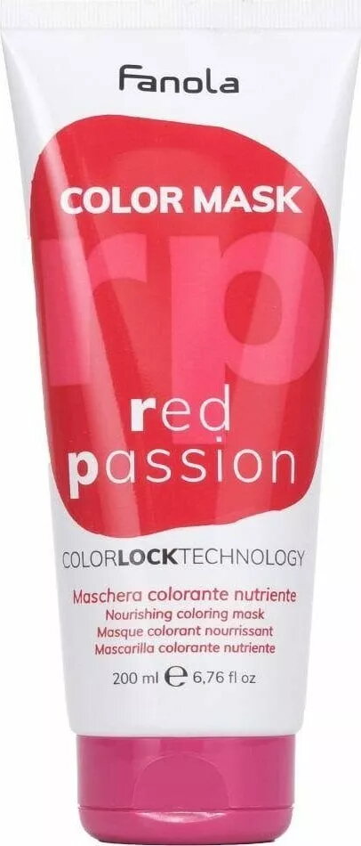 Krāsojošā matu maska Fanola Red Passion