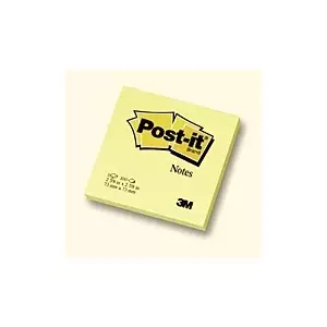 Post-It Notes Yellow 6 pack self-adhesive label Square 76x76mm 3M