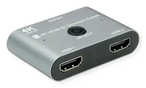HDMI Video Switch VALUE 14.99.3588 — 4K (3840x2160) @60Hz, Black/Silver, 62×41×15 mm