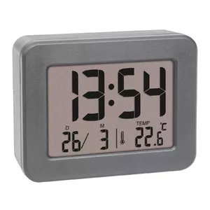 Quartz alarm clock TFA-Dostmann 60.2044.10 Grey LCD Battery