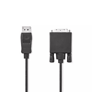 Video Cable Adapter Nedis CCGL37200BK20 2m DisplayPort to DVI-D Black
