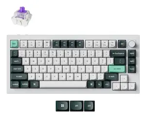 Keychron Q1 HE 75% Wireless Mechanical Keyboard with Magnetic Switches, White