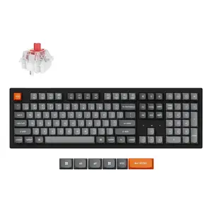 Клавиатура Keychron K10 Max QMK Универсальная USB RF Беспроводная Bluetooth Черная