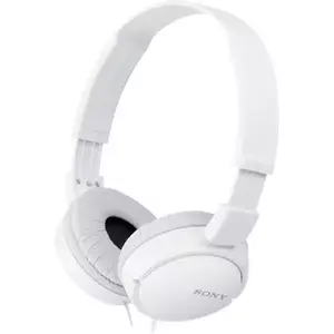 Pusēdējo tipa austiņas Sony MDR-ZX110W — bezvadu, saliekamas, vieglas
