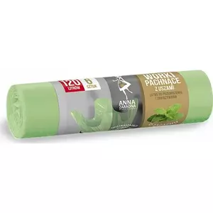 Trash Bags with Handles Anna Zaradna 120 L, 6 pcs, Mint Scent