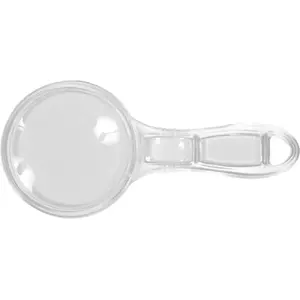 Magnifier TOYA 73490 — acrylic lens, 125 mm width, 57 mm depth, 6 mm height, 1 pc