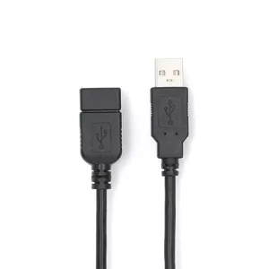 USB kabelis Nedis CCGL60010BK20 1m USB 2.0 Melns