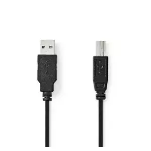 USB cable Nedis CCGL60100BK10 1m USB A USB B Black