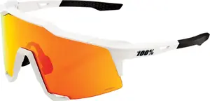Sunglasses 100 КНИГ Speedcraft HiPER Mirror Lens Soft Tact White — mirror lens, white frame