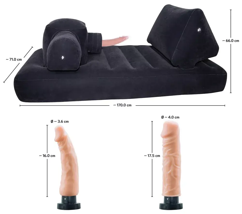you2toys Velvet Luxury piepūšamā gulta 54046220000 Photo 9