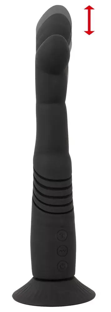 Вибратор Couples Choice Silicone фиолетовый — толкающий G/P Photo 5