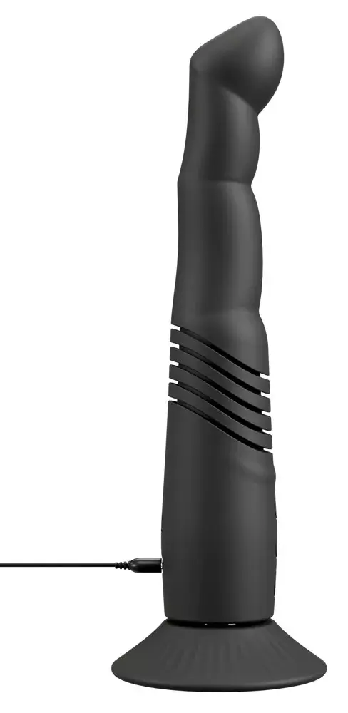 Вибратор Couples Choice Silicone фиолетовый — толкающий G/P Photo 10