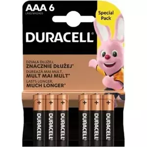 Baterijas Duracell AAA R03 6 gab.