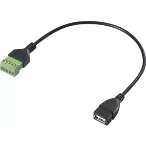 USB 2.0 adapter cable Renkforce RF-6443968 — 1x A female to 1x clamp connection, 30 cm