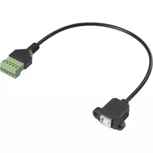 Адаптер-кабель USB 2.0 Renkforce RF-6443972, 30 см, 1x USB A (гнездо) — 1x зажимное соединение