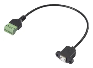 Renkforce RF-6443972 iekšējais USB kabelis USB 2.0 IDC 5 pin uz USB Type B sievišķais 0.3 m melns
