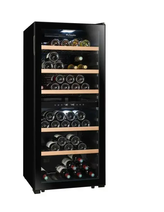 La Sommelière LS102DZBLACK винный шкаф 2 зоны 102 бутылки Photo 7