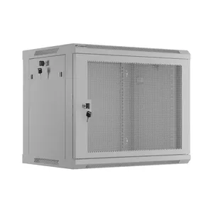 Rack cabinet LANBERG WF01-6409-23S 19" 9U gray with perforated front and rear doors